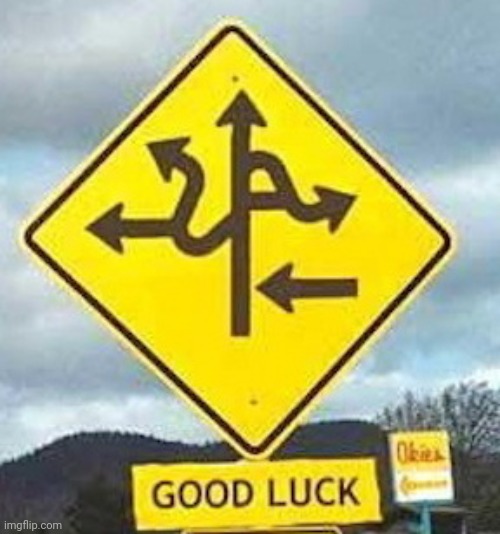 good luck | image tagged in good luck sign | made w/ Imgflip meme maker