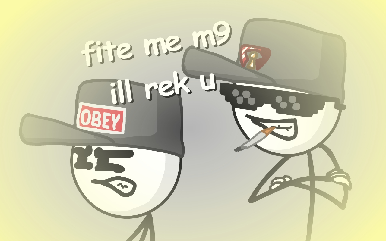 High Quality fite me m9 Blank Meme Template