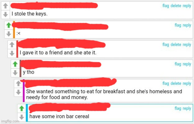 Cursed comments about the key being eaten and stolen | image tagged in keys,key,cursed,comments,comment section,comment | made w/ Imgflip meme maker
