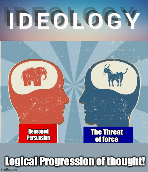 The COLOR of your Ideology = Bleak OR Right? | Logical Progression of thought! | image tagged in racist,biden,black lives matter,election,portland | made w/ Imgflip meme maker