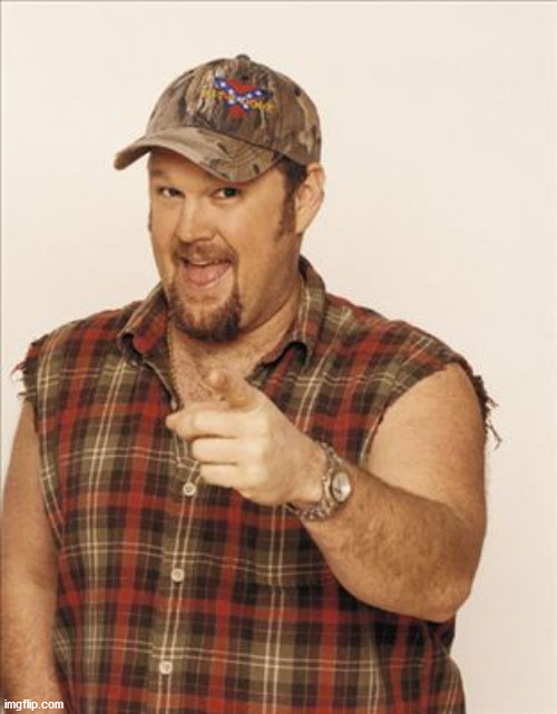 Larry The Cable Guy | image tagged in larry the cable guy | made w/ Imgflip meme maker
