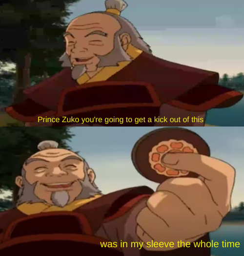 Uncle Iroh sleeve Blank Meme Template