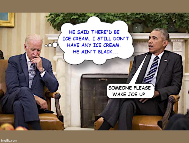 Sleepy Joe In The Oval Office | image tagged in joe biden,sleepy joe,ice cream | made w/ Imgflip meme maker