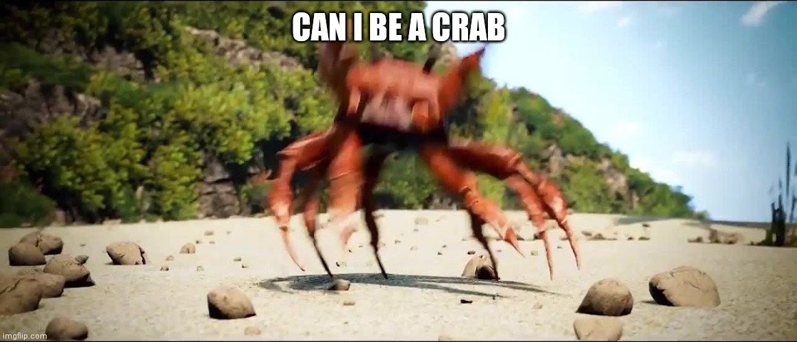 What if I already am? Dunn dun dun | CAN I BE A CRAB | image tagged in crab rave | made w/ Imgflip meme maker