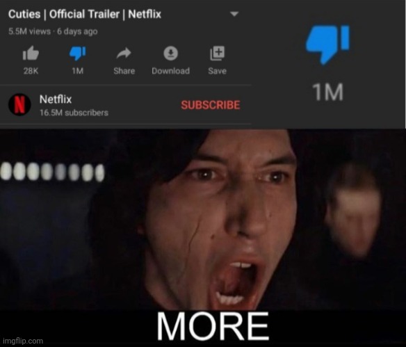 WE NEED MORE | image tagged in netflix | made w/ Imgflip meme maker