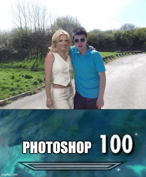 For real? | PHOTOSHOP | image tagged in skyrim skill meme | made w/ Imgflip meme maker