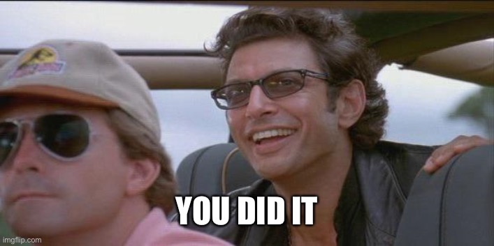 You did it. | YOU DID IT | image tagged in you did it | made w/ Imgflip meme maker