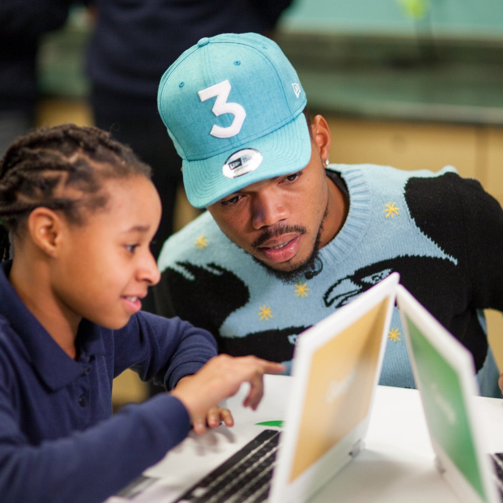 Rappers Using Kids School Laptop To Make Beats Blank Meme Template