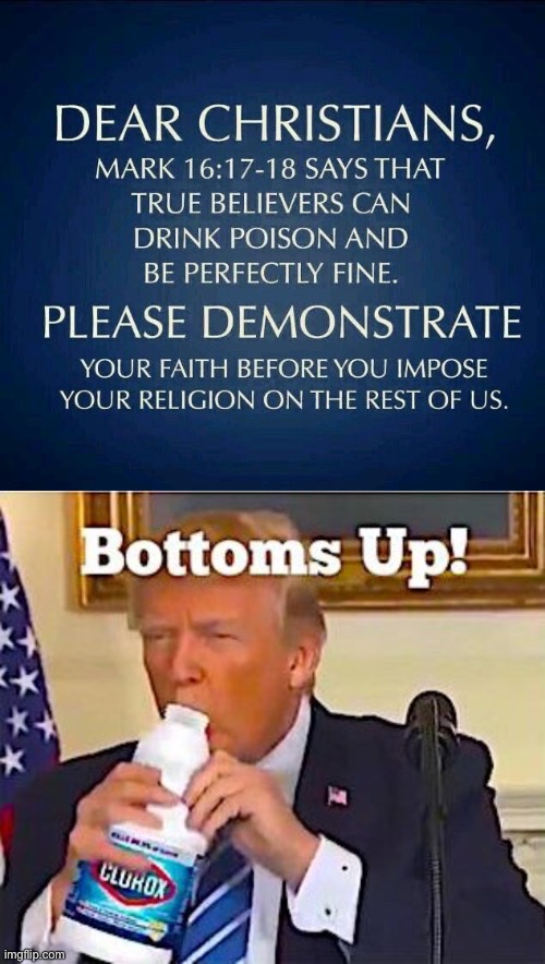 Bottoms Up | image tagged in politics | made w/ Imgflip meme maker
