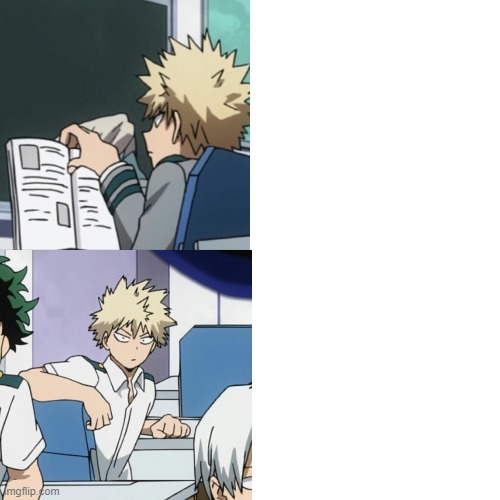 High Quality Bakugou meh and Blank Meme Template