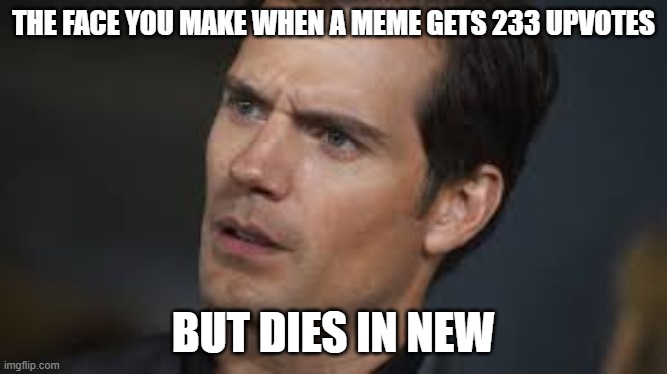 We all knew and felt that | THE FACE YOU MAKE WHEN A MEME GETS 233 UPVOTES; BUT DIES IN NEW | image tagged in sad,truth,sad truth,memes | made w/ Imgflip meme maker