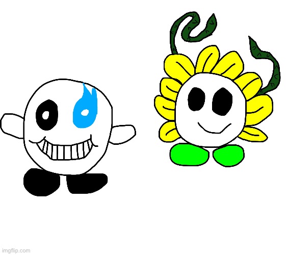 The much awaited sans and flowey kirbies | made w/ Imgflip meme maker