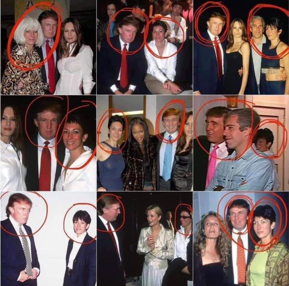 High Quality Trump Ghislaine Maxwell compilation Blank Meme Template