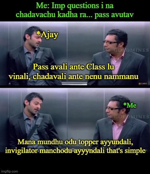 Topper and backbencher conversation - Imgflip