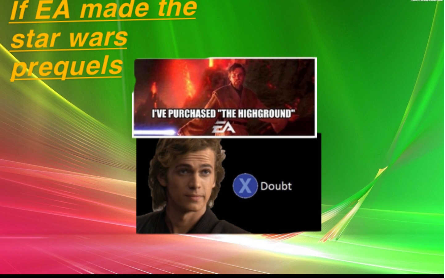 High Quality If EA made starwars Blank Meme Template