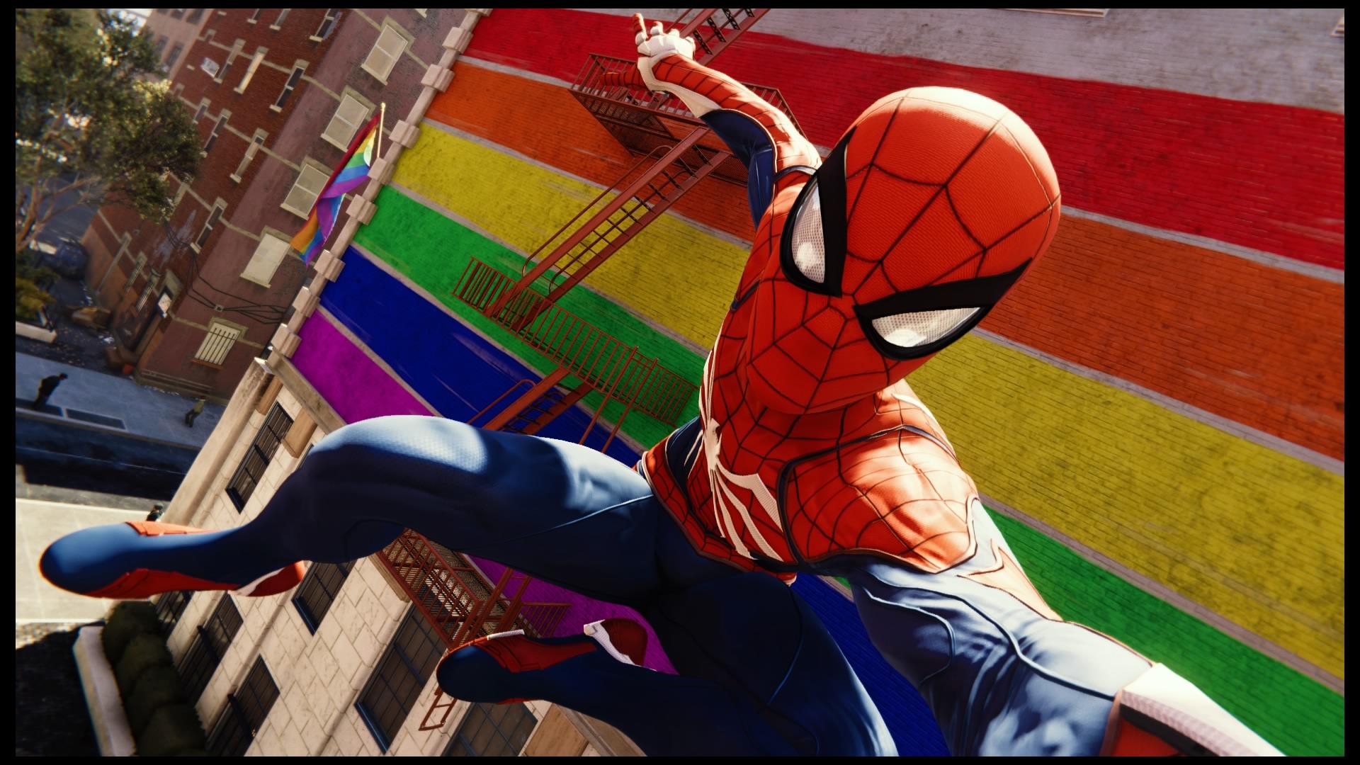 LGBTQ spiderman Blank Meme Template