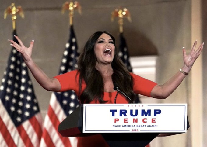 High Quality Kimberly Guilfoyle Speech at RNC Blank Meme Template