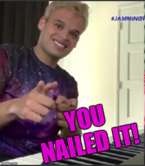 Congratulations! | YOU NAILED IT! | image tagged in congratulations | made w/ Imgflip meme maker