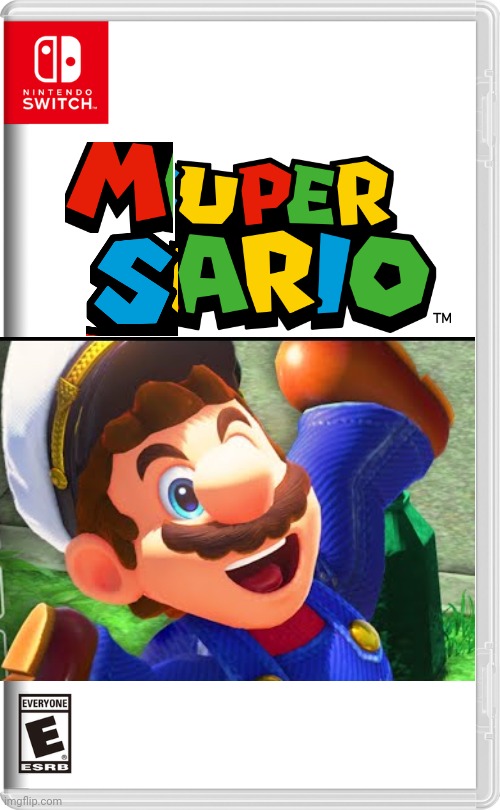 Muper Sario | image tagged in nintendo switch | made w/ Imgflip meme maker