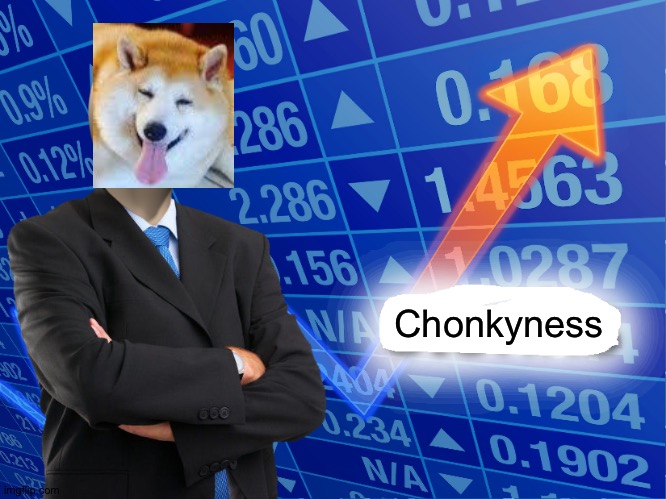 Empty Stonks | Chonkyness | image tagged in empty stonks | made w/ Imgflip meme maker
