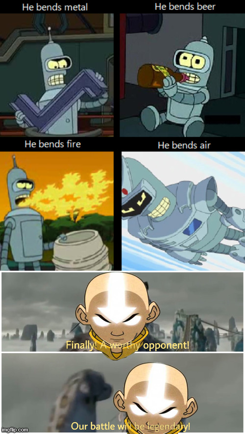 Finally... | image tagged in finally a worthy opponent,memes,avatar the last airbender | made w/ Imgflip meme maker