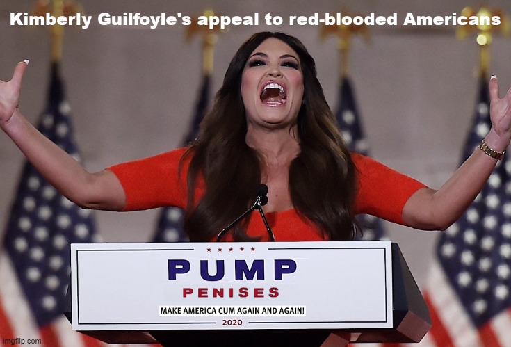 Kim Guilfoyle | image tagged in rnc,kim guilfoyle,republicans,shouting | made w/ Imgflip meme maker