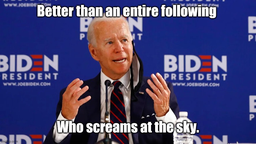 Buden | Better than an entire following Who screams at the sky. | image tagged in buden | made w/ Imgflip meme maker