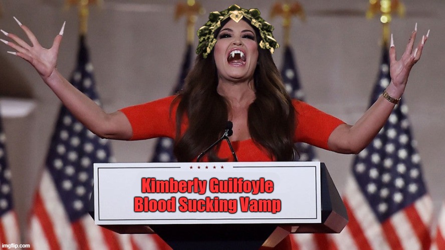 Queen of the Damned | Kimberly Guilfoyle
Blood Sucking Vamp | image tagged in kimberly guilfoyle,scumbag republicans,republican national convention | made w/ Imgflip meme maker