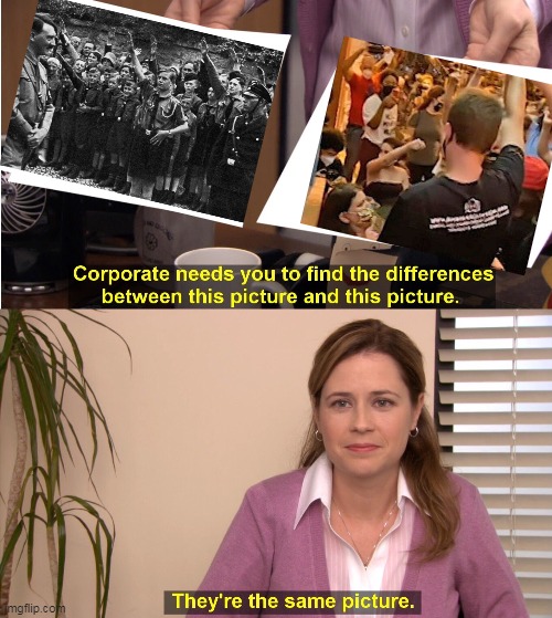 Hitler's Youth vs Hillary's Youth | image tagged in memes,they're the same picture,fascism,communists,antifa,blm | made w/ Imgflip meme maker