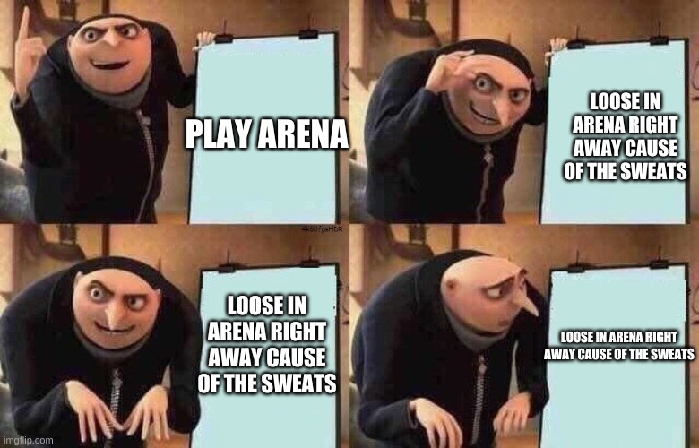 fortnite plan at work be like | PLAY ARENA; LOOSE IN ARENA RIGHT AWAY CAUSE OF THE SWEATS; LOOSE IN ARENA RIGHT AWAY CAUSE OF THE SWEATS; LOOSE IN ARENA RIGHT AWAY CAUSE OF THE SWEATS | image tagged in fortnite plan at work be like | made w/ Imgflip meme maker