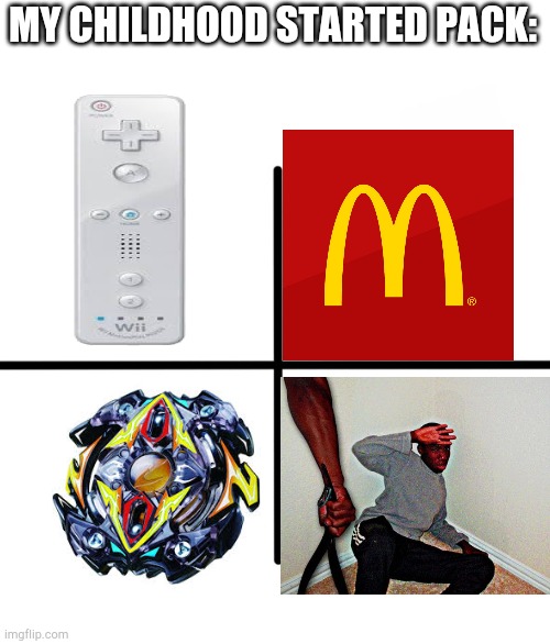 Starter pack | MY CHILDHOOD STARTED PACK: | image tagged in starter pack | made w/ Imgflip meme maker