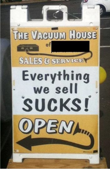 Marshfield Vacuum House Sign Blank Meme Template