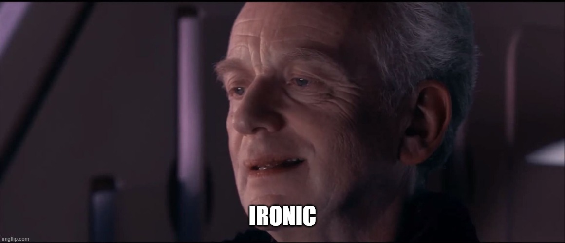 Palpatine Ironic  | IRONIC | image tagged in palpatine ironic | made w/ Imgflip meme maker