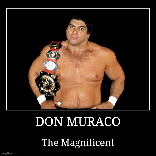 Don Muraco | image tagged in demotivationals,wwe | made w/ Imgflip demotivational maker
