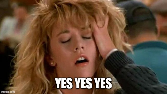 Meg Ryan | YES YES YES | image tagged in meg ryan | made w/ Imgflip meme maker