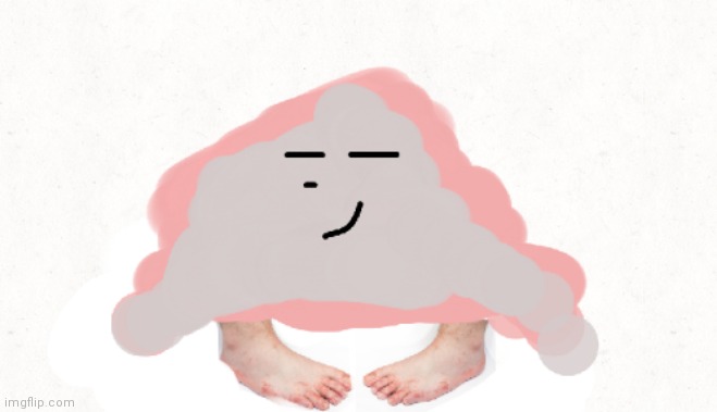 Female blob grows legs | image tagged in blob,hairy legs | made w/ Imgflip meme maker