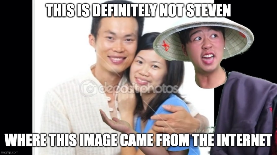 Steven With Chonny's Wife | THIS IS DEFINITELY NOT STEVEN; WHERE THIS IMAGE CAME FROM THE INTERNET | image tagged in mychonny,memes,youtube,funny | made w/ Imgflip meme maker