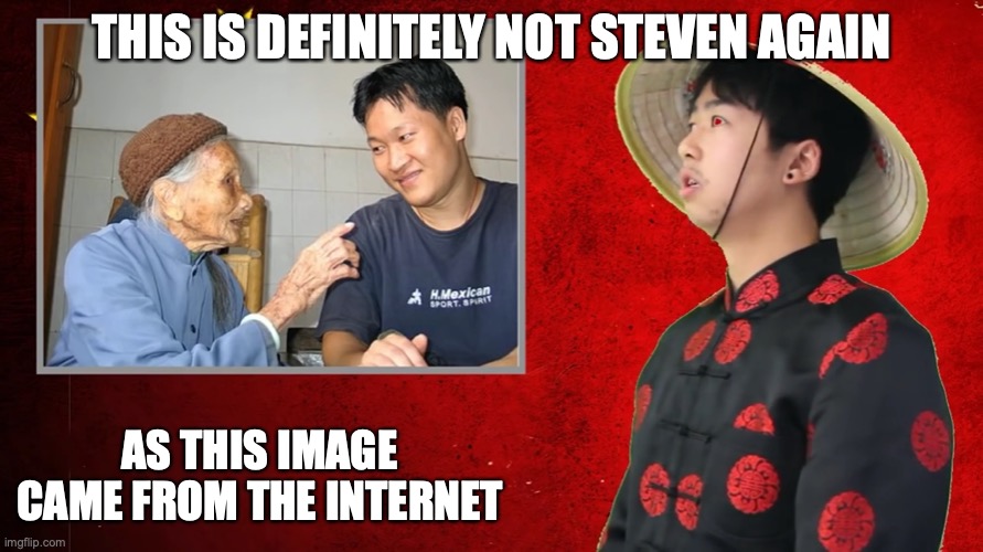 Man With Old Woman | THIS IS DEFINITELY NOT STEVEN AGAIN; AS THIS IMAGE CAME FROM THE INTERNET | image tagged in memes,youtube,mychonny | made w/ Imgflip meme maker