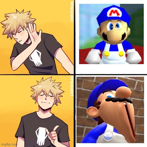 Bakugo Drake | image tagged in bakugo drake,smg4,memes,anime | made w/ Imgflip meme maker