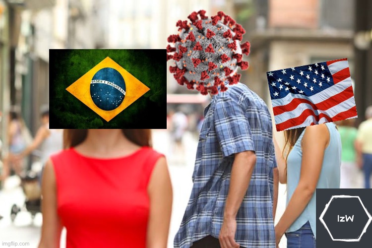 Covid’s attenctions | image tagged in memes,distracted boyfriend | made w/ Imgflip meme maker
