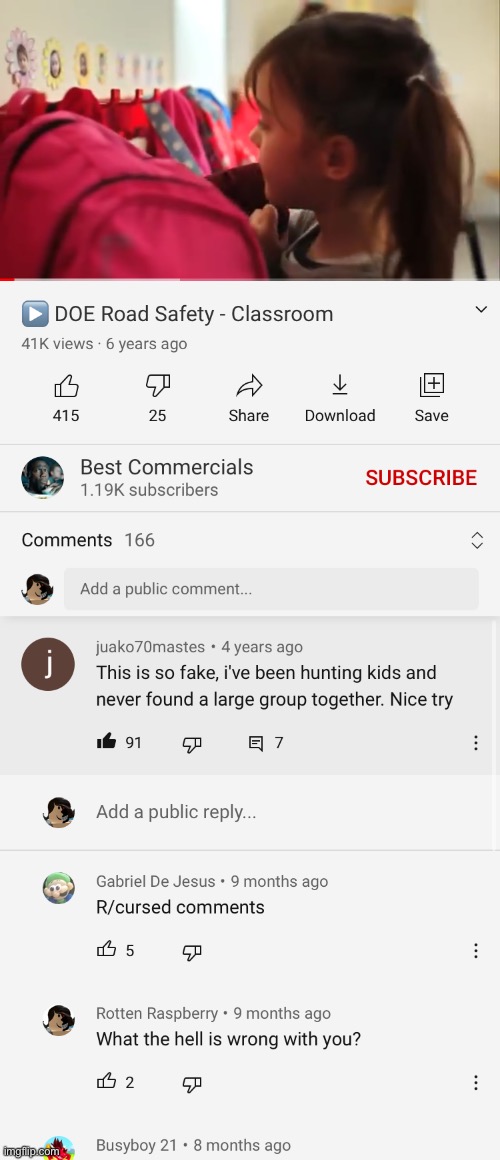 Hunting WHAT? | image tagged in doe road safety,cursed comments,memes | made w/ Imgflip meme maker