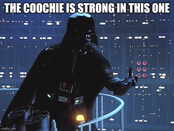 Darth Vader - Come to the Dark Side | THE COOCHIE IS STRONG IN THIS ONE | image tagged in darth vader - come to the dark side | made w/ Imgflip meme maker