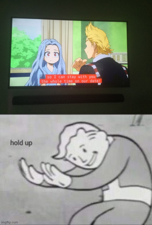 isn't eri too young for you | image tagged in fallout hold up,my hero academia,wait a minute | made w/ Imgflip meme maker