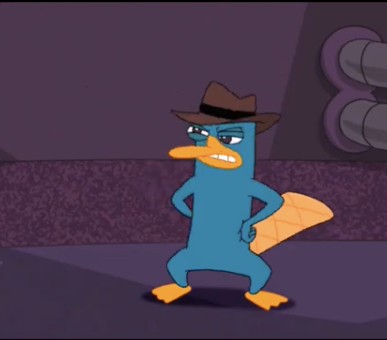 High Quality Perry the Platypus Weird Look Blank Meme Template