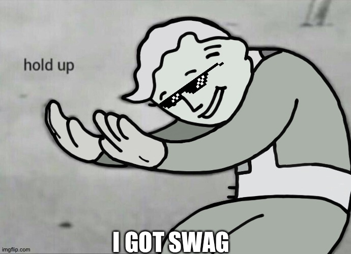 Lol -_- | I GOT SWAG | image tagged in hold up hd | made w/ Imgflip meme maker