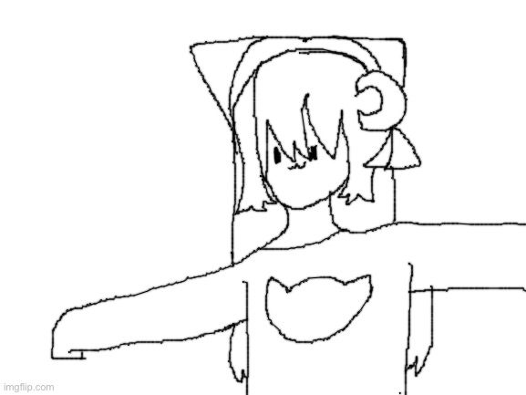 My character T-posing because I don't know what to post | image tagged in blank white template | made w/ Imgflip meme maker
