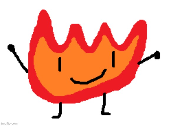 Firey | image tagged in bfdi,bfb,artwork | made w/ Imgflip meme maker