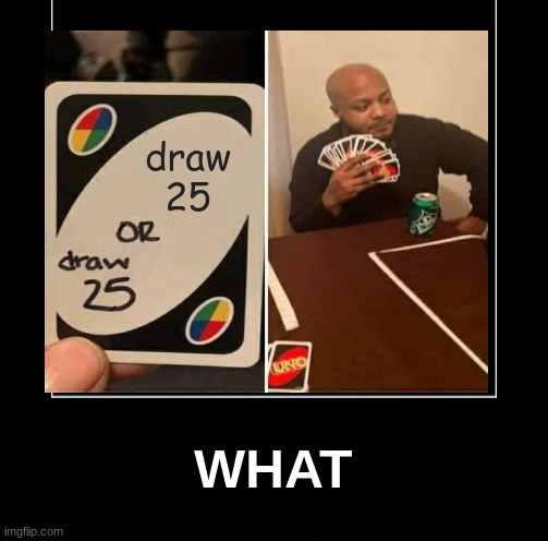 Welp | draw 25; WHAT | image tagged in demotivationals,funny memes | made w/ Imgflip meme maker