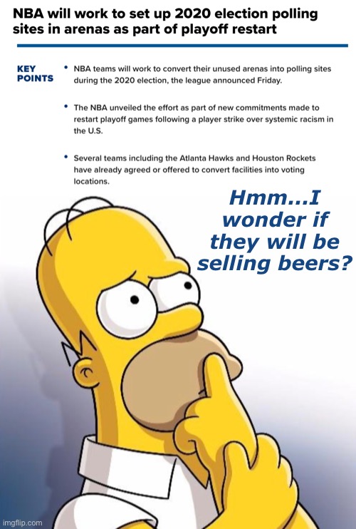 Will There Be Hot Dogs? T-Shirts? Bumper stickers? Will Parking Be Validated? | Hmm...I wonder if they will be selling beers? | image tagged in funny meme,politics,homer simpson | made w/ Imgflip meme maker