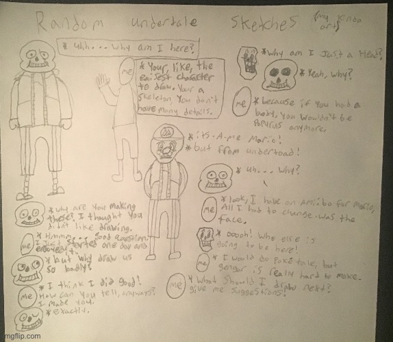 Undertale sketches | image tagged in undertale,oh wow are you actually reading these tags,drawings | made w/ Imgflip meme maker